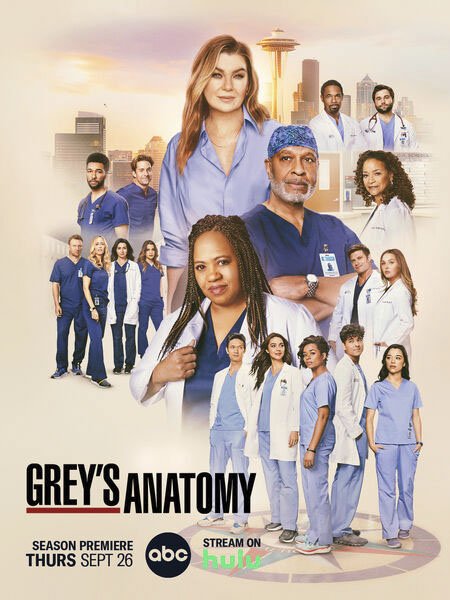 Постер к Анатомия Грей / Анатомия страсти (21 сезон) / Greys Anatomy (2024) WEB-DLRip